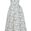 Bennett Engelse porseleinprint strapless zomerjurk