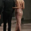 Bonita Cafe Au Lait maxi-jurk met pailletten