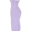 Breeze Orchid satijnkorset maxi-jurk