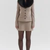 Buckingham Puppytooth Check Hourglass-jasje