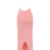 Camelia Apricot Plunge Maxi-jurk