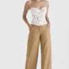 Cameron Caramel Relaxed Tailored Broeken