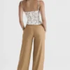 Cameron Caramel Relaxed Tailored Broeken