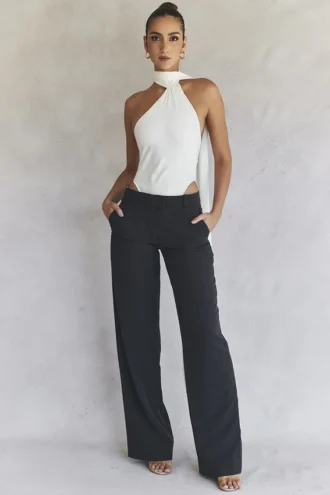 Cameron grijze broek met losse pasvorm
