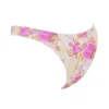 Capri bikinibroekje met bloemenprint en hoge pijpen als onderstukken