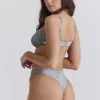 Capri blauw paisley bikinibroekje met hoge pijpen als onderstuk