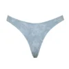 Capri blauw paisley bikinibroekje met hoge pijpen als onderstuk