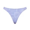 Capri lavendel paisley hoog uitgesneden onderstuk voor de bikini