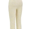 Carella Gingerbread Gingham Capri-broek