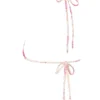 Caribe bikini top met bloemenprint