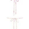 Caribe bikini top met bloemenprint