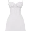 Carlotta witte mini-korsetjurk