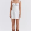 Carlotta witte mini-korsetjurk