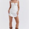 Carlotta witte mini-korsetjurk