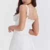 Carlotta witte mini-korsetjurk