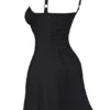 Carlotta zwarte mini-korsetjurk
