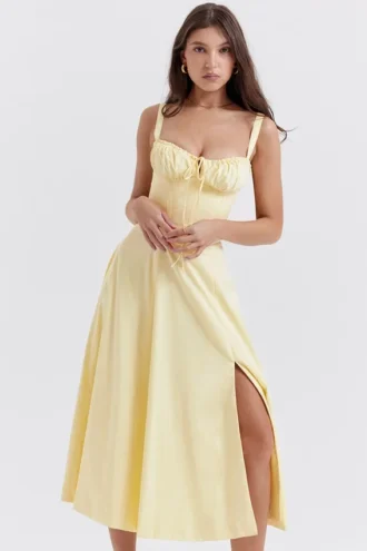 Carmen Buttercup bustier-zomerjurk