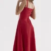 Carmen Red Rose bustier-zomerjurk