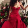 Carmen Red Rose bustier-zomerjurk