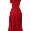 Carmen Red Rose bustier-zomerjurk