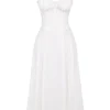 Carmen witte bustier-Zomerjurk