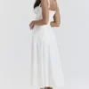 Carmen witte bustier-Zomerjurk