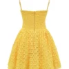 Carolina Apricot kanten corset mini-jurk