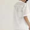 Carrie wit broderie anglaise overhemd