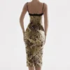Cassia midi-jurk met bloemenprint