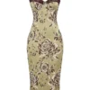 Cassia midi-jurk met bloemenprint