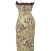 Cassia midi-jurk met bloemenprint