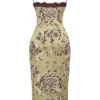 Cassia midi-jurk met bloemenprint