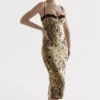 Cassia midi-jurk met bloemenprint