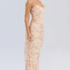 Hallie Honeyflower Print Strapless Korsetten met sjaal