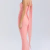 Hallie Peach strapless korset met halssjaal
