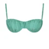 Cassis Eucalyptus gerimpelde bikini top