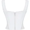 Catalina Wit Broderie Anglaise Korsetten