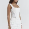 Catalina Wit Broderie Anglaise Korsetten
