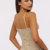Catarina Vintage ivoorkleurige, met de hand geborduurde camisole-top – Limited Edition