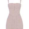 Cate Crystal mini-jurk met ruches