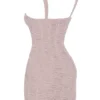 Cate Crystal mini-jurk met ruches