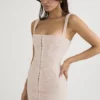 Cate Crystal mini-jurk met ruches