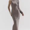 Catiana Smoke maxi-jurk met één mouw