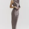 Catiana Smoke maxi-jurk met één mouw