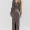 Catiana Smoke maxi-jurk met één mouw