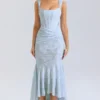 Cesca Bluebell maxi-jurk met bloemenprint