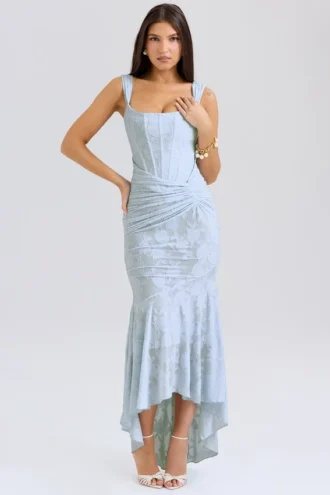 Cesca Bluebell maxi-jurk met bloemenprint