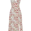 Charlotte Rose Print Korset Midi Zomerjurk