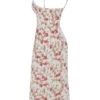 Charlotte Rose Print Korset Midi Zomerjurk