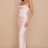 Charmaine Blush Pink Korsetten-Maxi-Jurken